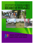 Statistik Daerah Kecamatan Woyla 2011