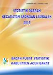 Regional Statistics Of Arongan Lambalek Districts 2013