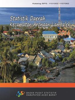 Statistik Daerah Kecamatan Arongan Lambalek 2016